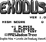 Exodus : Journey to the Promised Land (Homebrew) — Title screen